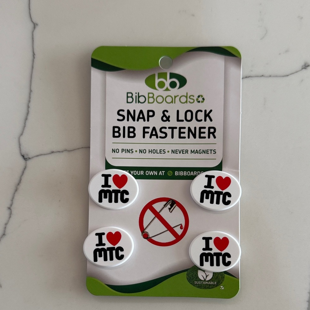 Snap & Lock Bib Fastener - White